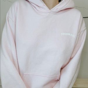 shadow hill light pink hoodie